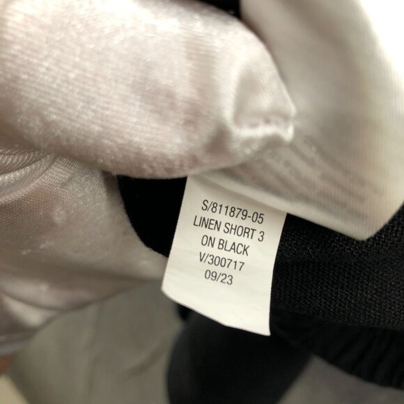 Old Navy Linen Blend Shorts Womens XL Black Pull On 3'' High Rise Comfort - Picture 9 of 9